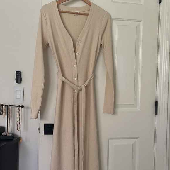 Splendid | Ribbed Button Down Shirt Dress - Picture 3 of 4